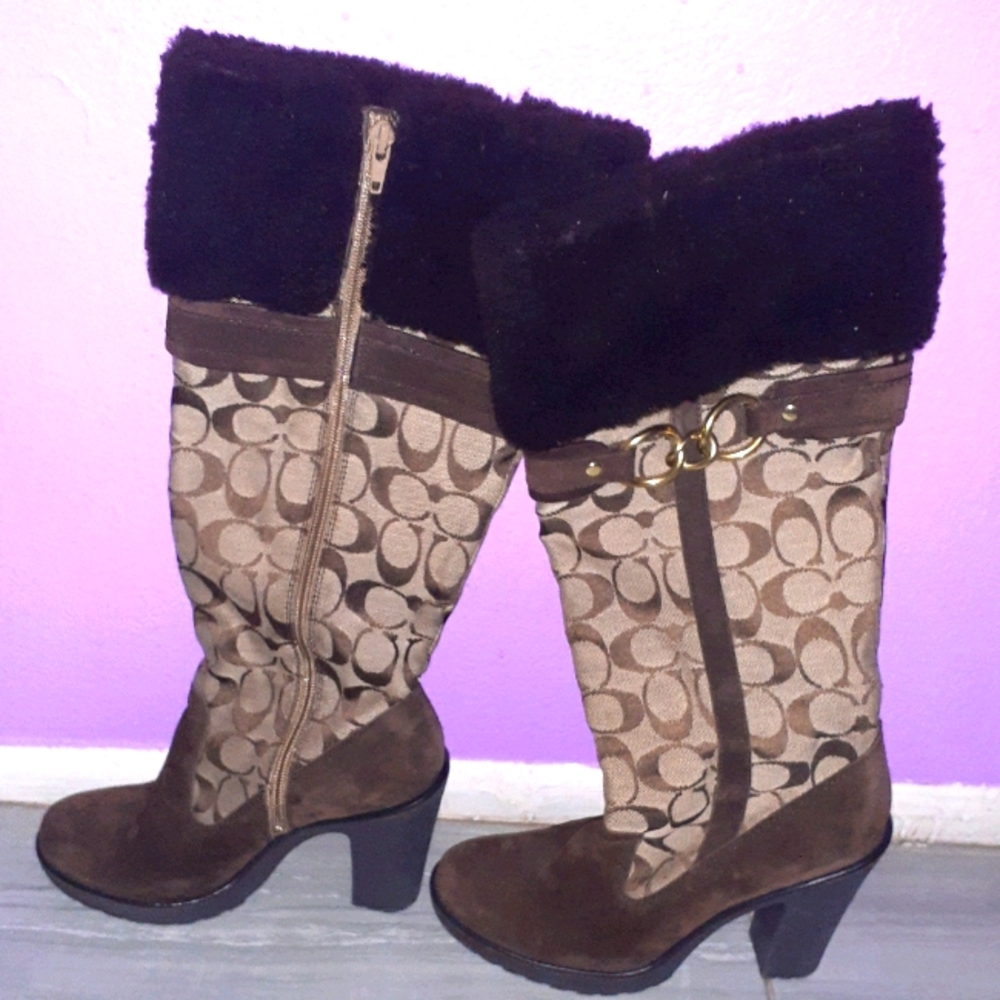 Coach Luci 7m heel boots - Picture 1 of 12